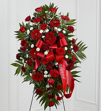 The FTD Treasured Memories Standing Spray